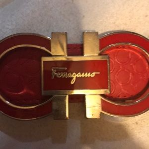 4 foot Ferragamo red belt ladies